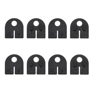 Set of Protective Joints for Round Glass Clamps