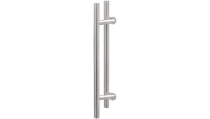 Round and Square Off-Center Ladder Style Pull Handles for Back-to-Back Mounting